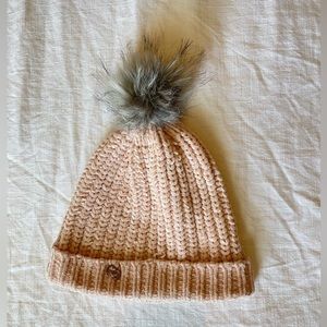 Calia by Carrie Knit Winter Beanie with Pompom